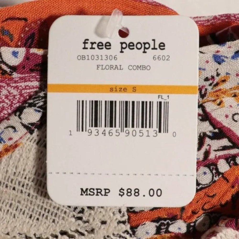NWT Free People Count Me In Trapeze Tunic Floral Combo - Picture 5 of 11